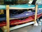 storage rack fur the kayaks