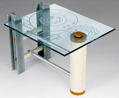 i beam end table