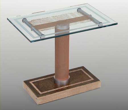 i beam end table